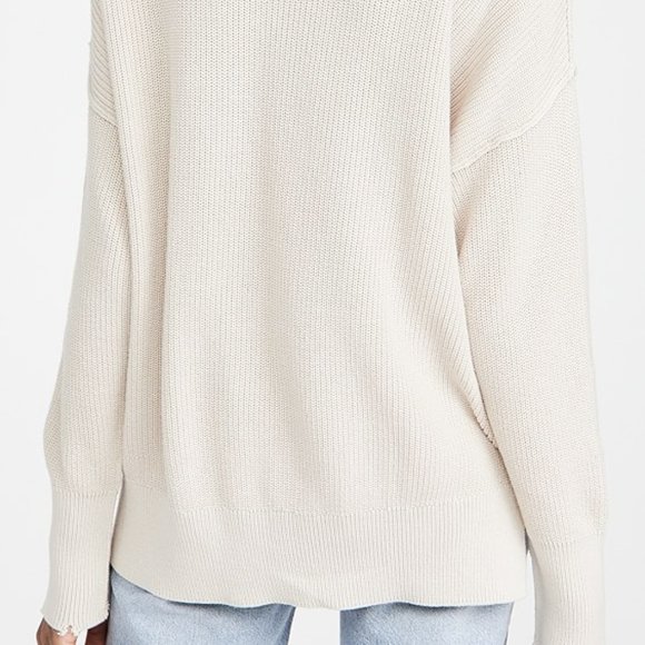 PISTOLA DENIM Darya Oversized Crewneck Pullover in Dove Size S (NEW WITH TAGS) - Picture 4 of 7